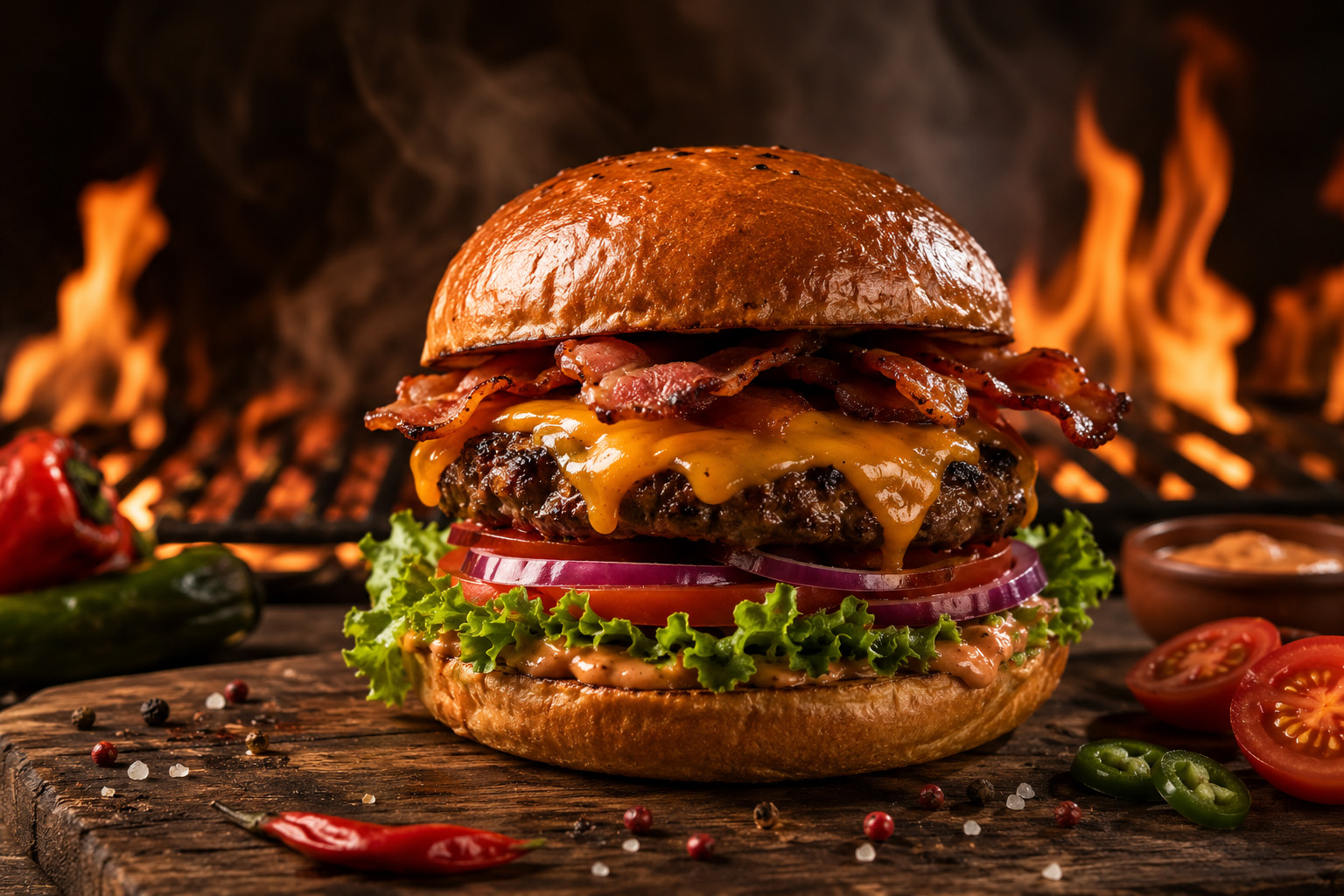 Grill a burger Bandido El Paso